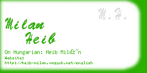 milan heib business card